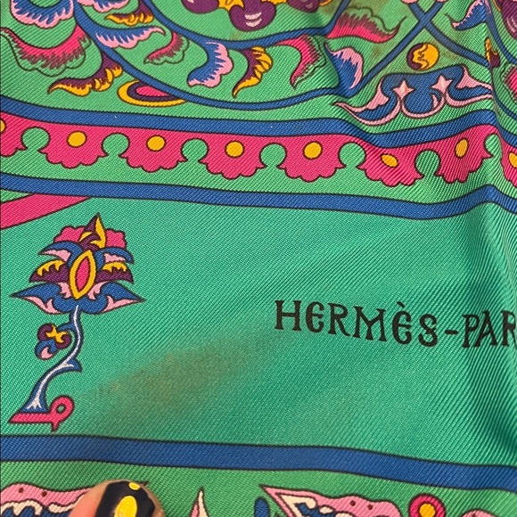 HERMES CIELS BYZANTINS Silk Scarf Authentic - Picture 7 of 12
